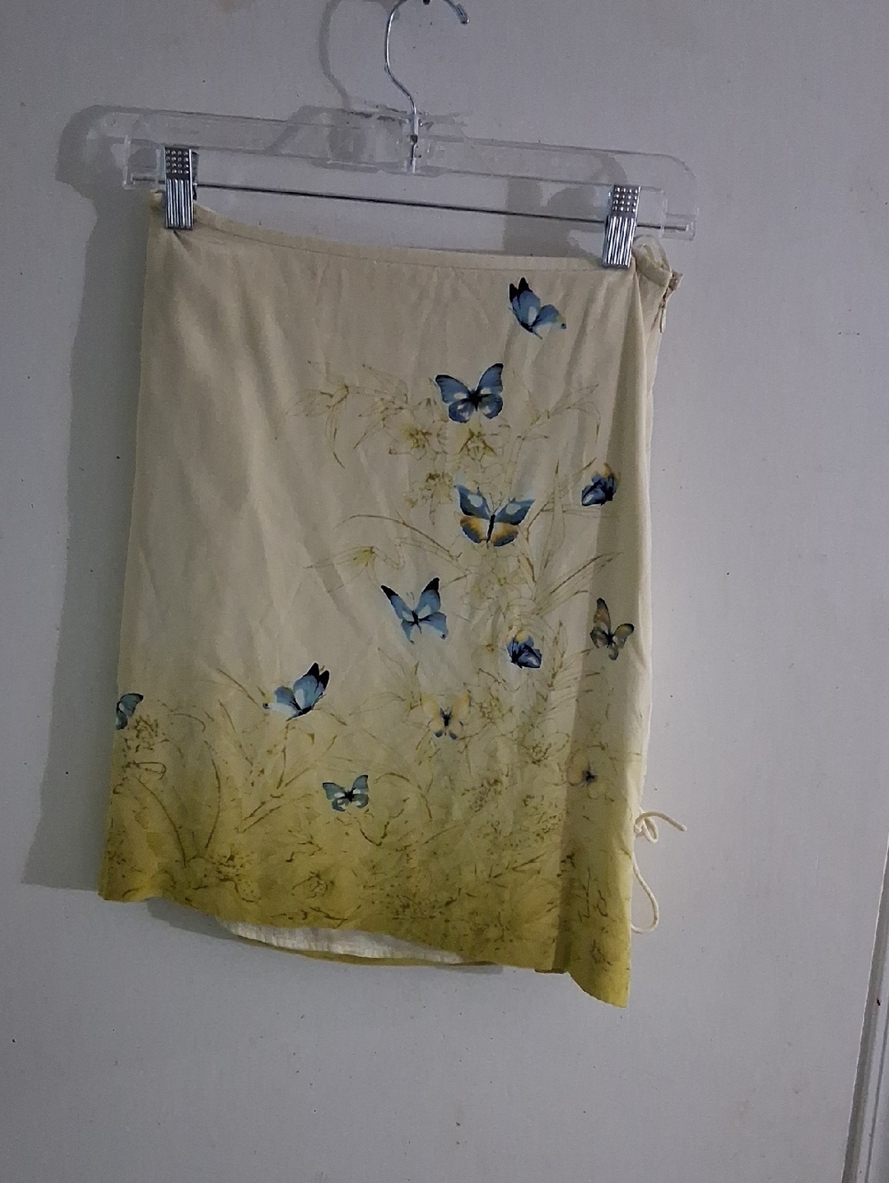 Tommy Bahama Cream Skirt with Blue Butterfly Print